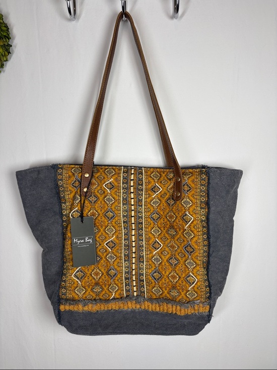 Myra Bag Handbags - MYRA BAG NWT Bohemian Woven Tapestry Panel Buttercup Tote Shoulder Bag